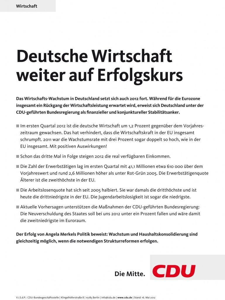 Deutsche Wirtschaft weiter auf Erfolgskurs - Bild