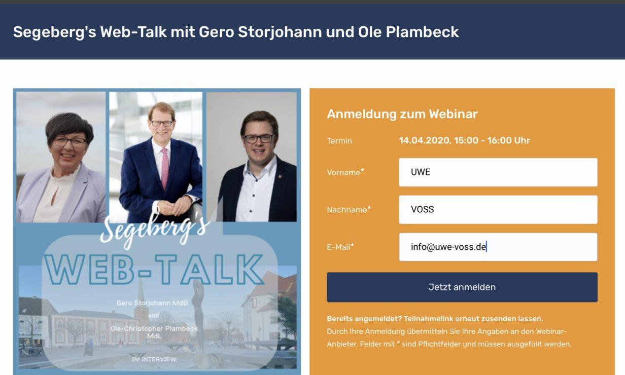 WEB Talk am 14. April - Bild