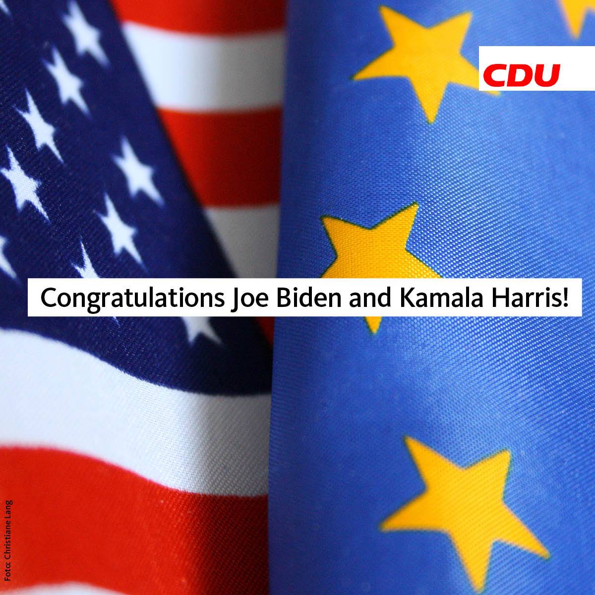 Glückwunsch an Joe Biden und Kamala Harris - Bild